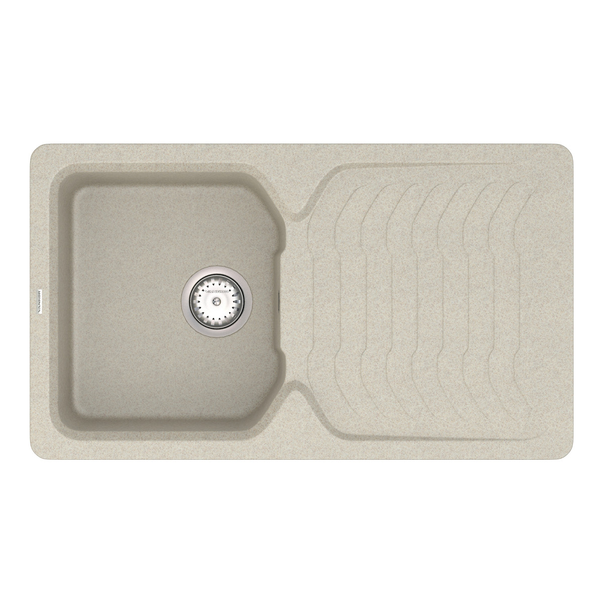 Кухонна мийка VANKOR Sigma SMP 02.85 Terra + сифон VANKOR