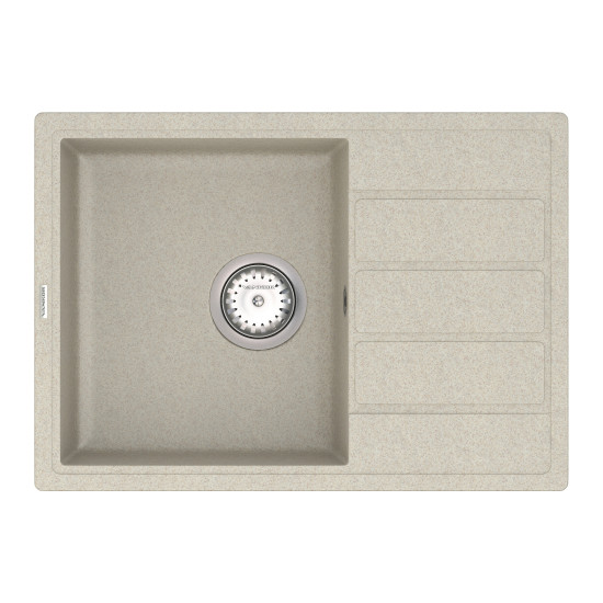 Кухонна мийка VANKOR Easy EMP 02.62 Terra + сифон VANKOR