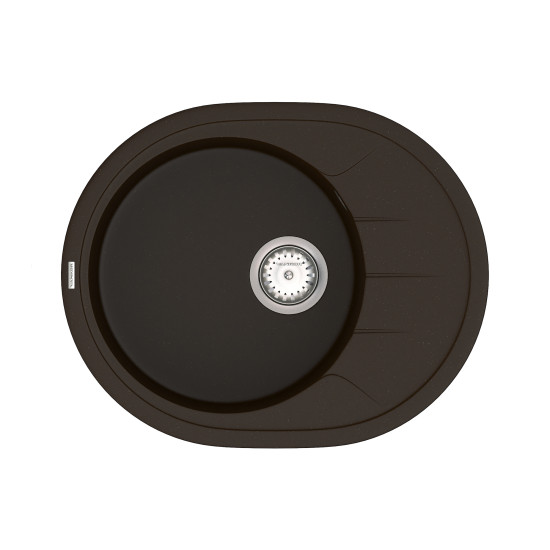 Кухонна мийка VANKOR Sity SMO 02.61 Chocolate + сифон VANKOR