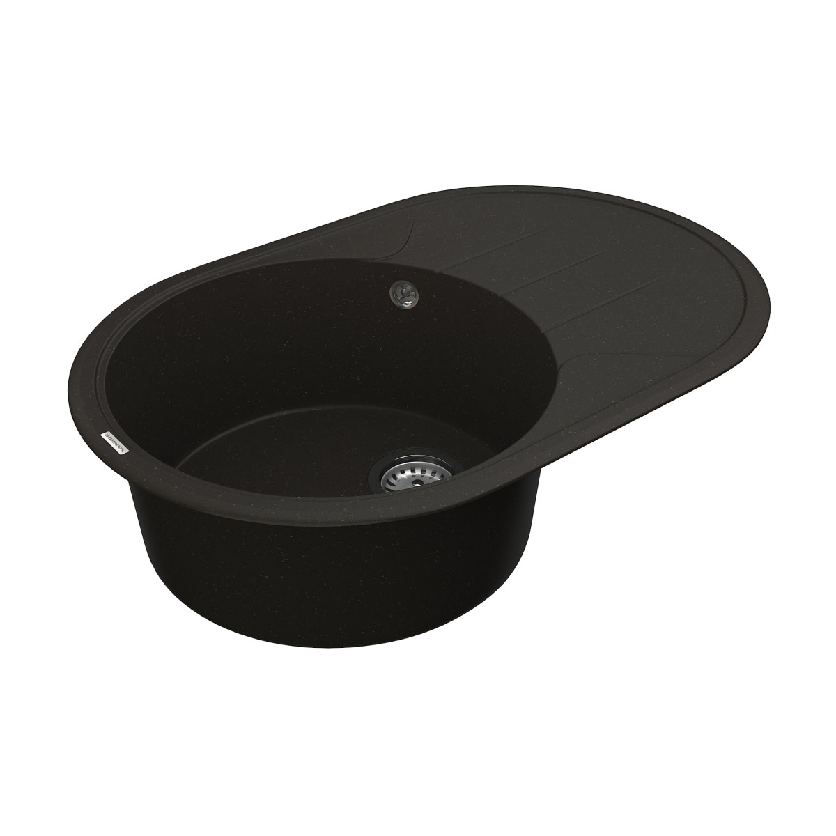 Кухонна мийка VANKOR Sity SMO 02.78 Black + сифон VANKOR