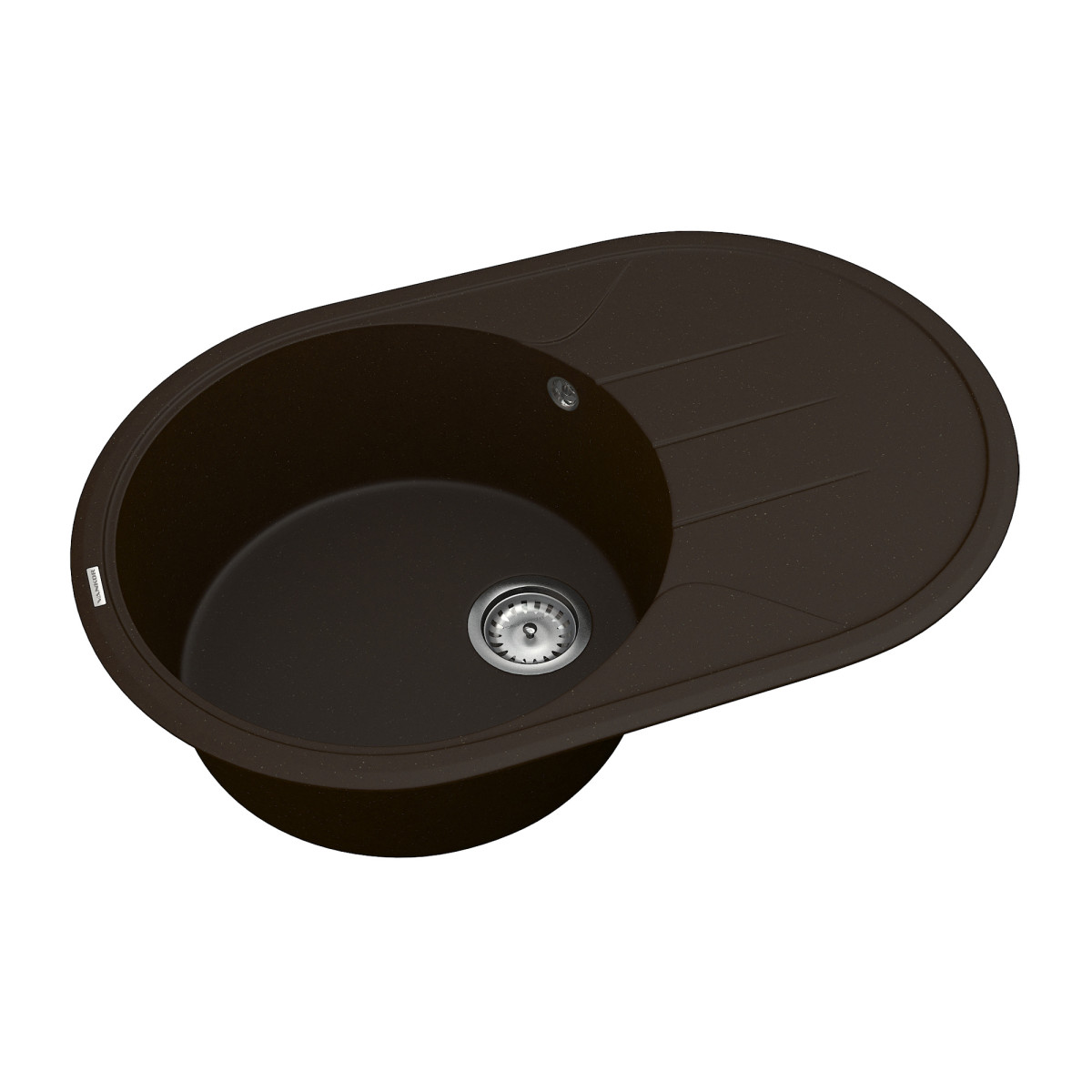 Кухонна мийка VANKOR Sity SMO 02.78 Chocolate + сифон VANKOR