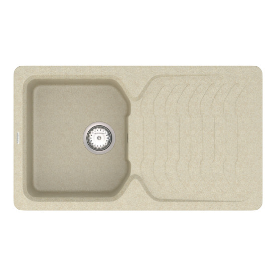 Кухонна мийка VANKOR Sigma SMP 02.85 Beige + сифон VANKOR