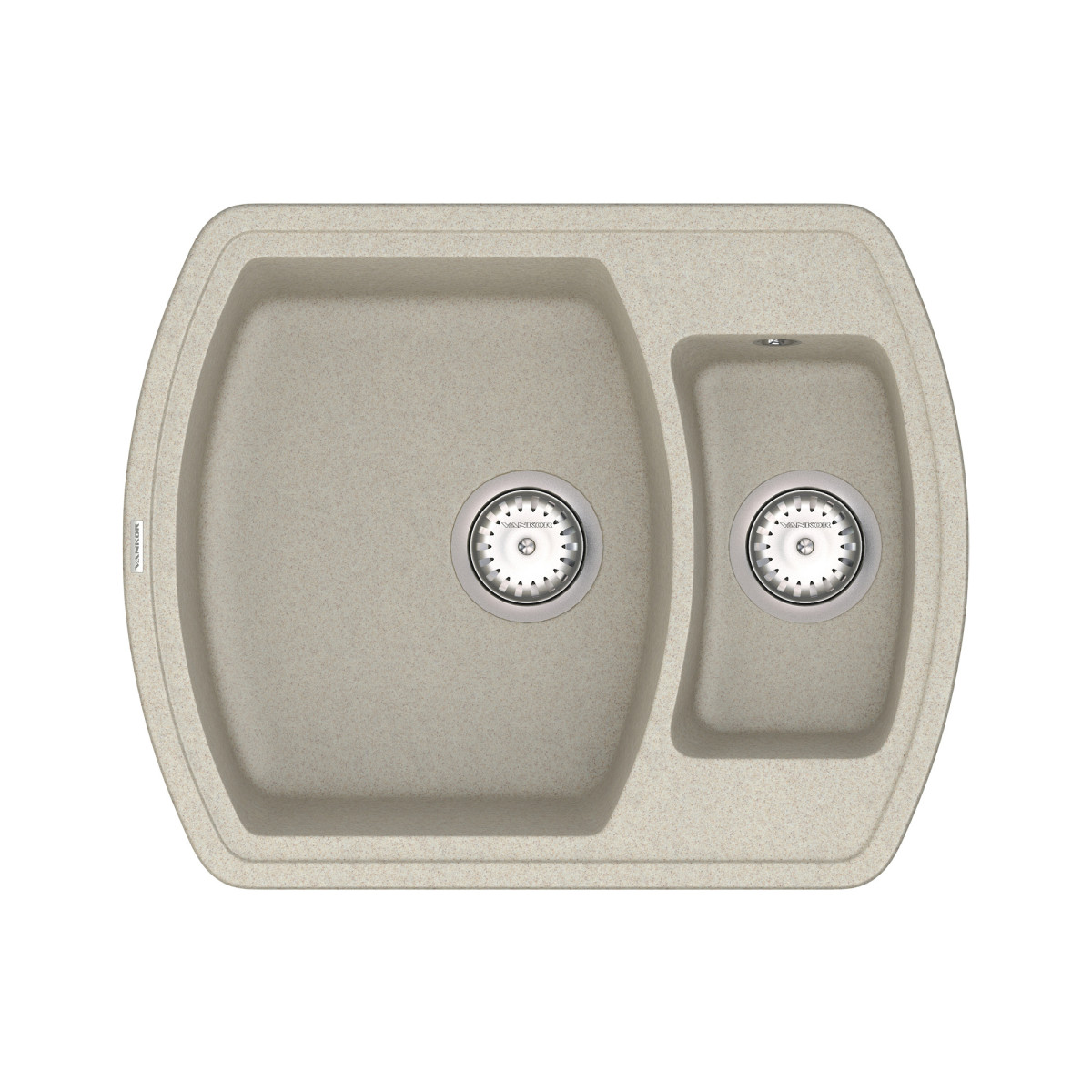 Кухонна мийка VANKOR Norton NMP 03.63 Terra + сифон VANKOR