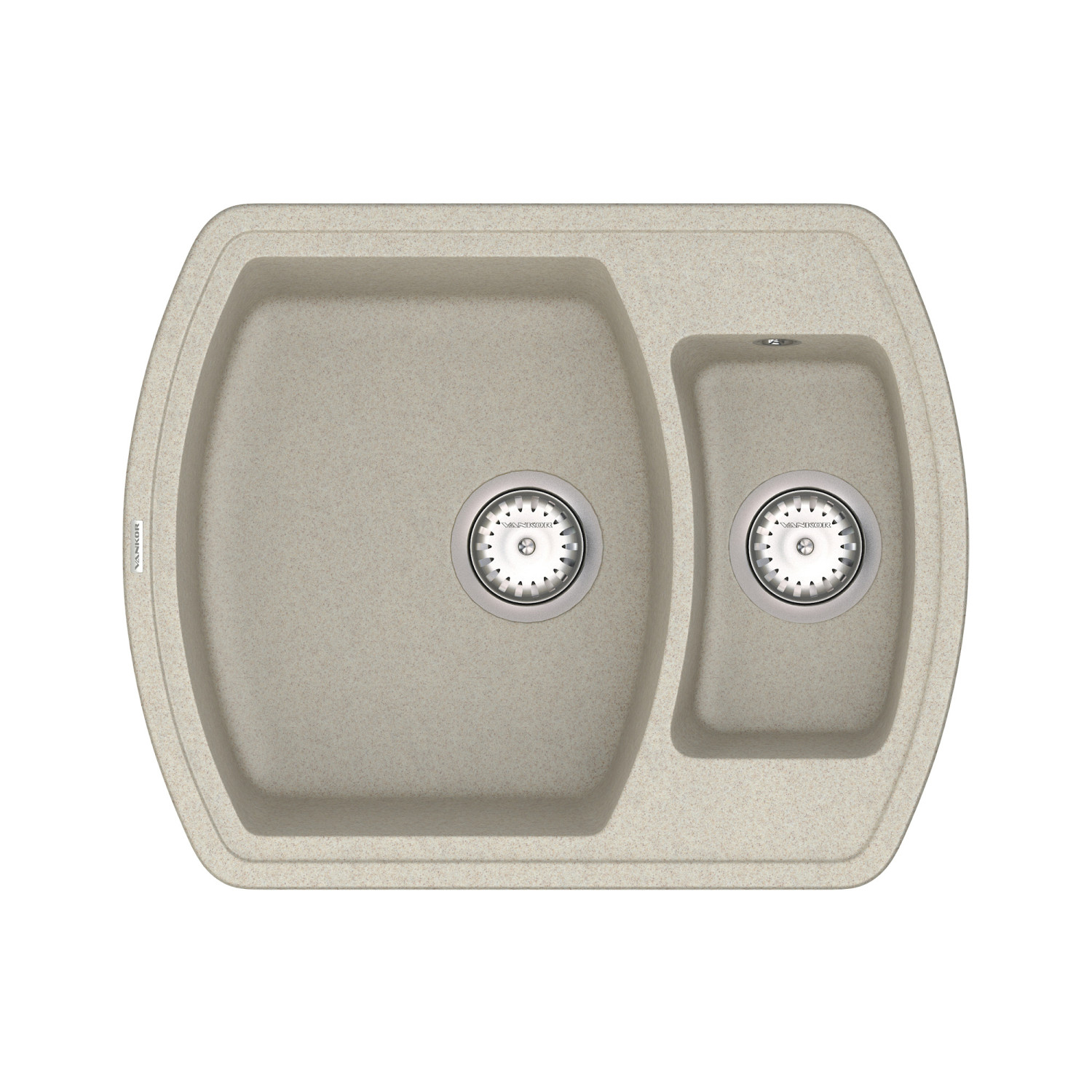 Кухонна мийка VANKOR Norton NMP 03.63 Terra + сифон VANKOR