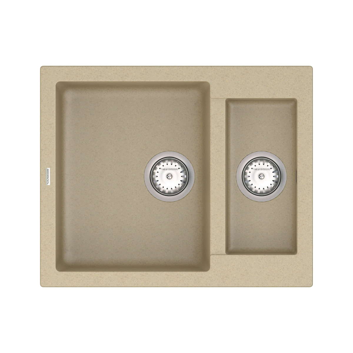 Кухонна мийка VANKOR Orman OMP 03.61 Safari + сифон VANKOR