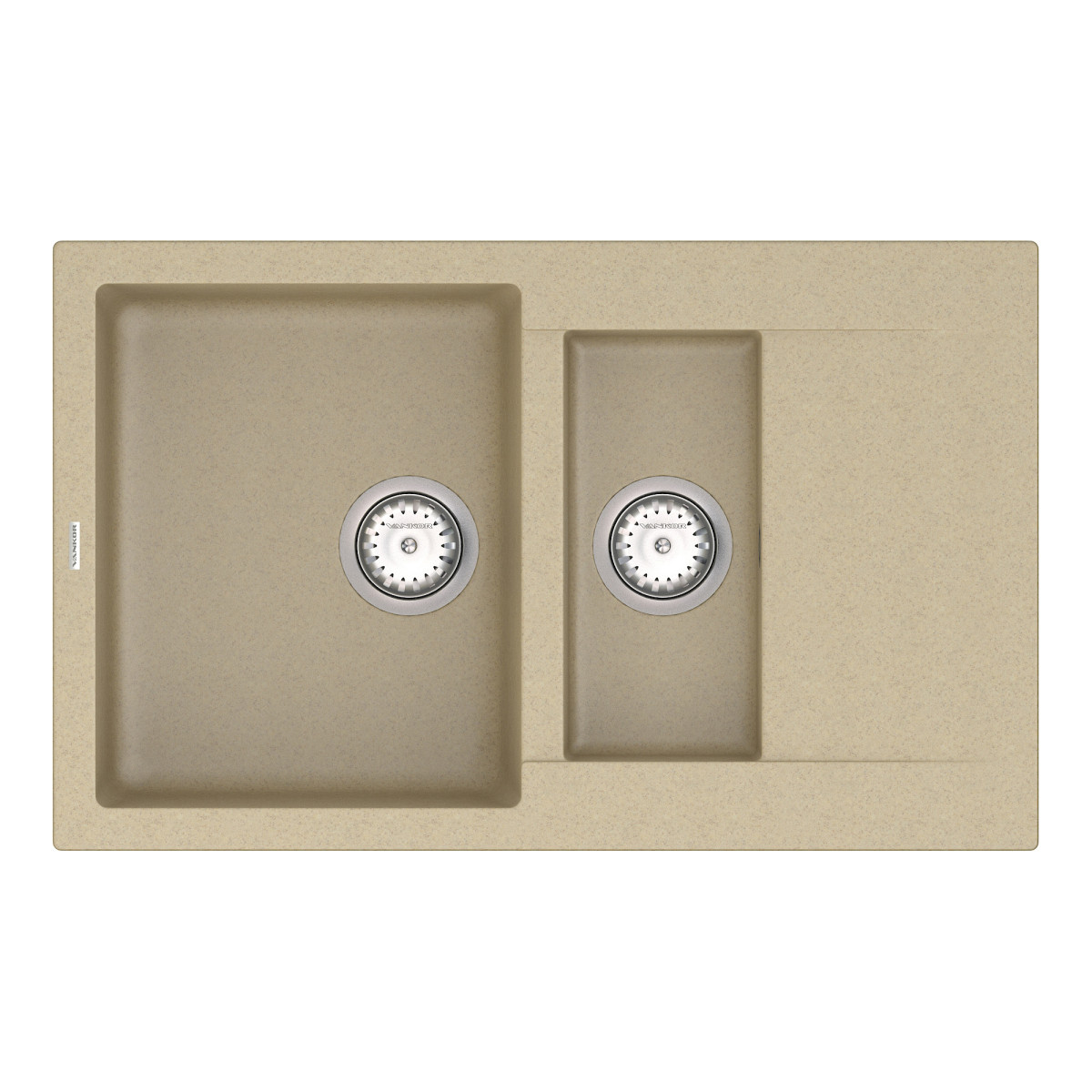 Кухонна мийка VANKOR Orman OMP 04.80 Safari + сифон VANKOR