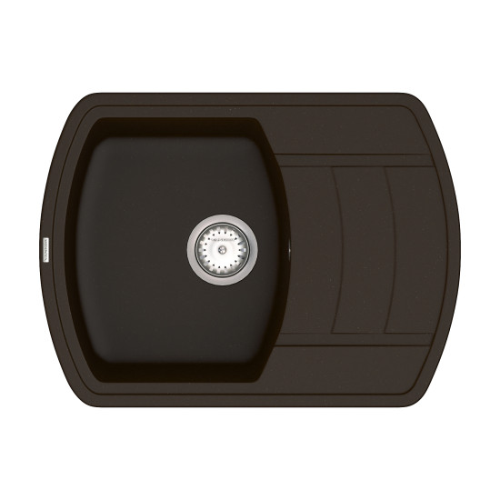 Кухонна мийка VANKOR Norton NMP 02.67 Chocolate + сифон VANKOR