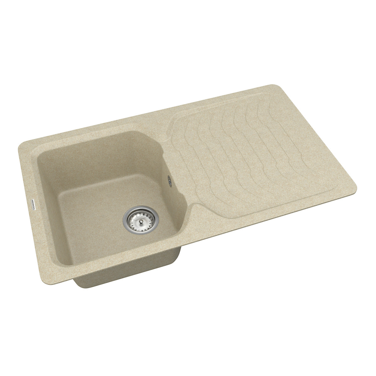 Кухонна мийка VANKOR Sigma SMP 02.85 Beige + сифон VANKOR