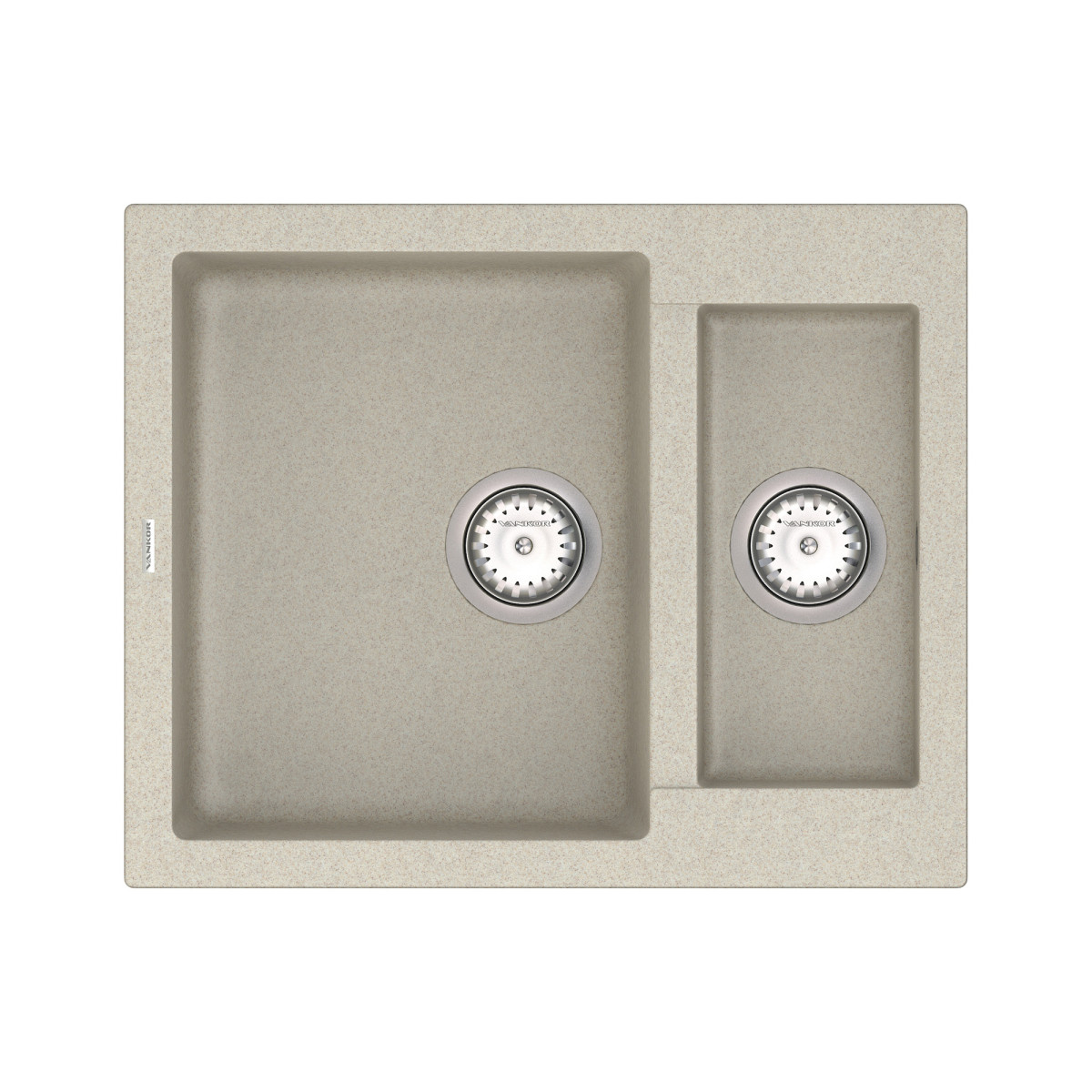Кухонна мийка VANKOR Orman OMP 03.61 Terra + сифон VANKOR