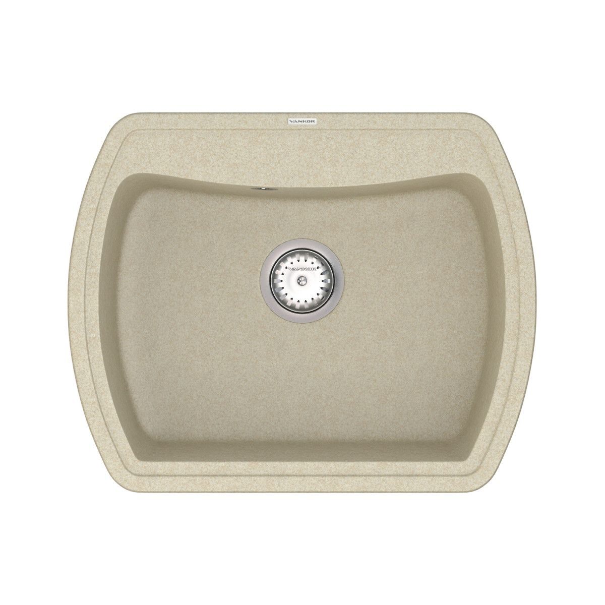 Кухонна мийка VANKOR Norton NMP 01.63 Beige + сифон VANKOR