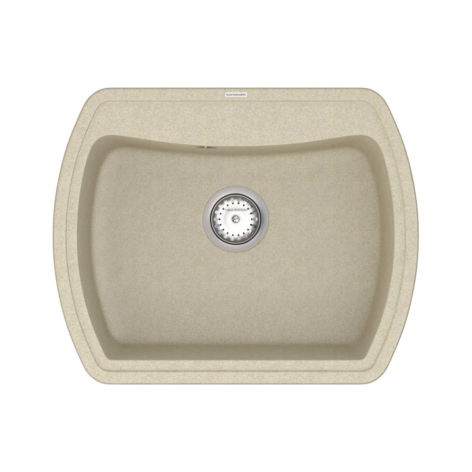 Кухонна мийка VANKOR Norton NMP 01.63 Beige + сифон VANKOR