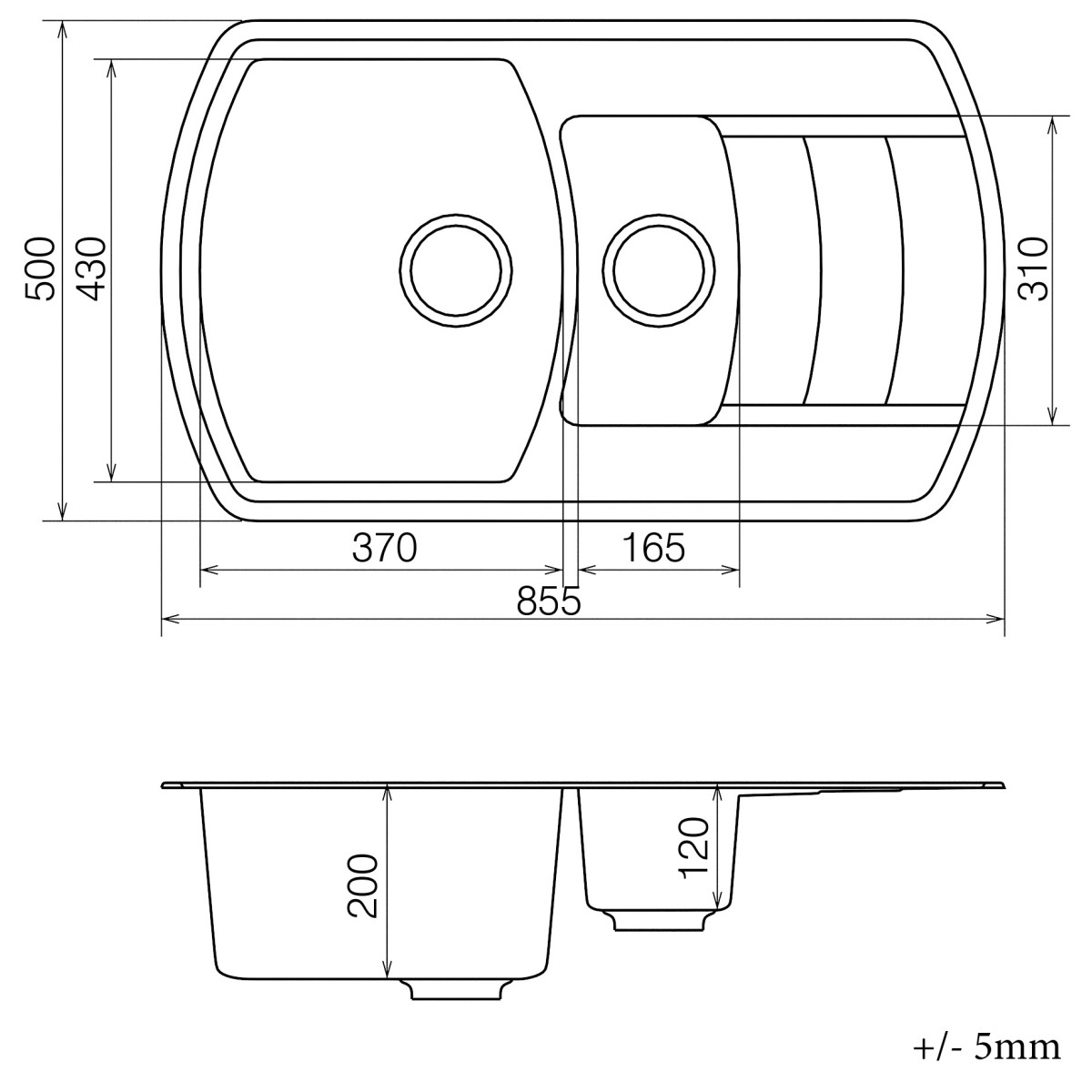 Кухонна мийка VANKOR Norton NMP 04.86 Terra + сифон VANKOR Кухонна мийка VANKOR Norton NMP 04.86 Terra + сифон VANKOR