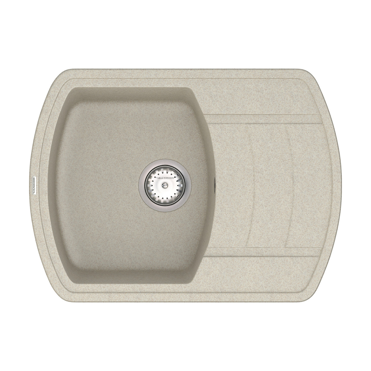 Кухонна мийка VANKOR Norton NMP 02.67 Terra + сифон VANKOR