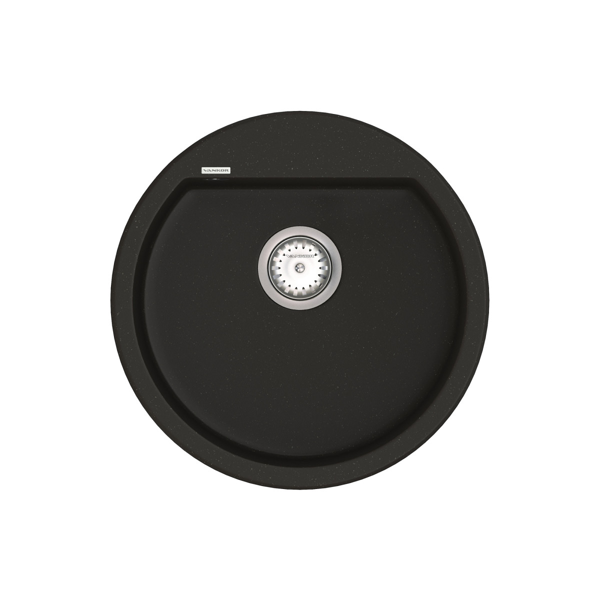 Кухонна мийка VANKOR Tera TMR 01.50 Black + сифон VANKOR