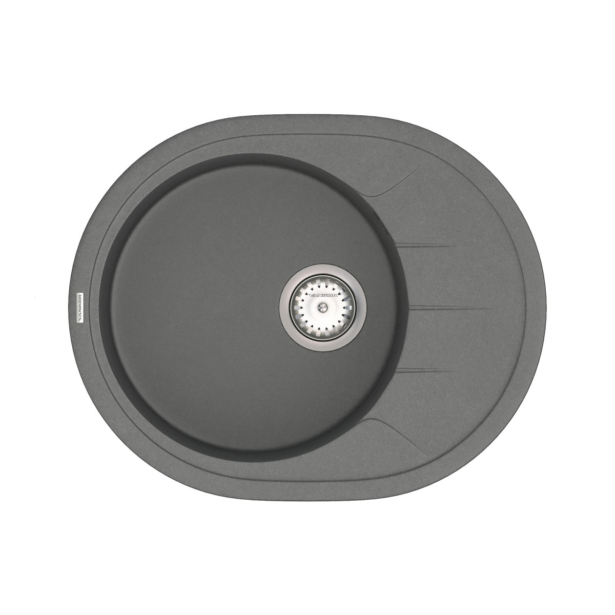 Кухонна мийка VANKOR Sity SMO 02.61 Gray + сифон VANKOR