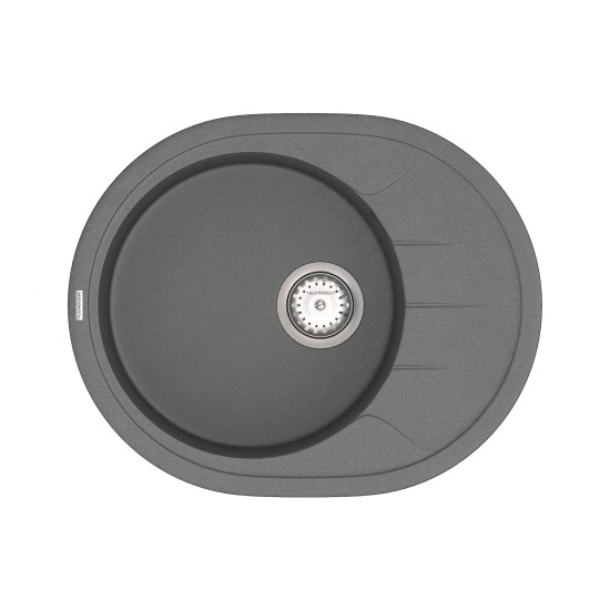 Кухонна мийка VANKOR Sity SMO 02.61 Gray + сифон VANKOR