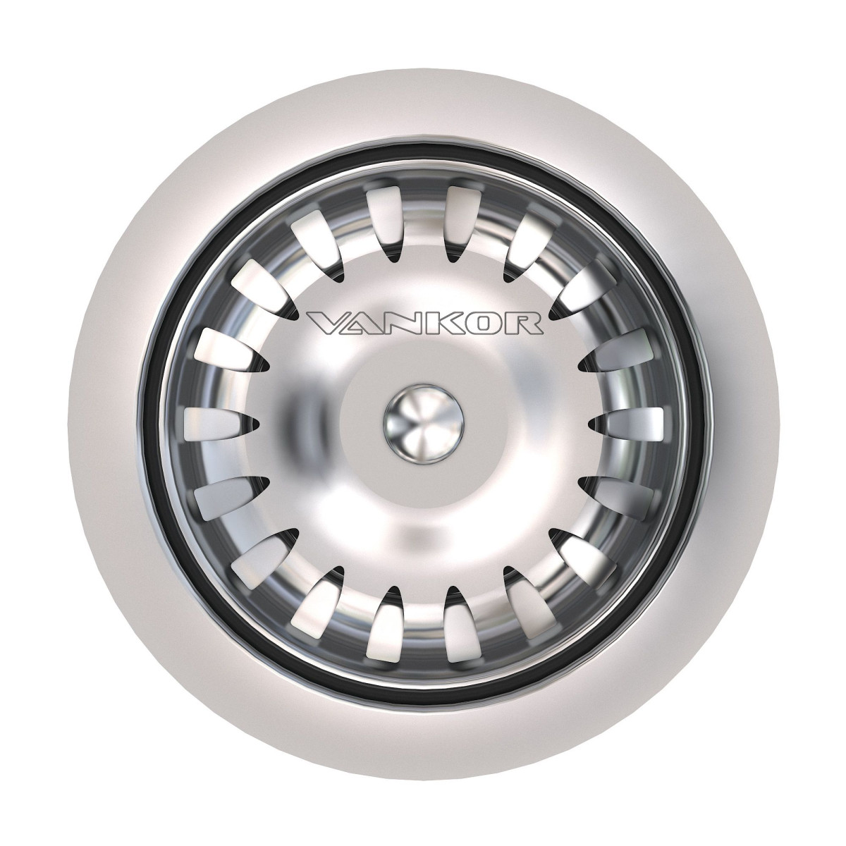 Кухонна мийка VANKOR Lira LMR 01.44 Black + сифон VANKOR