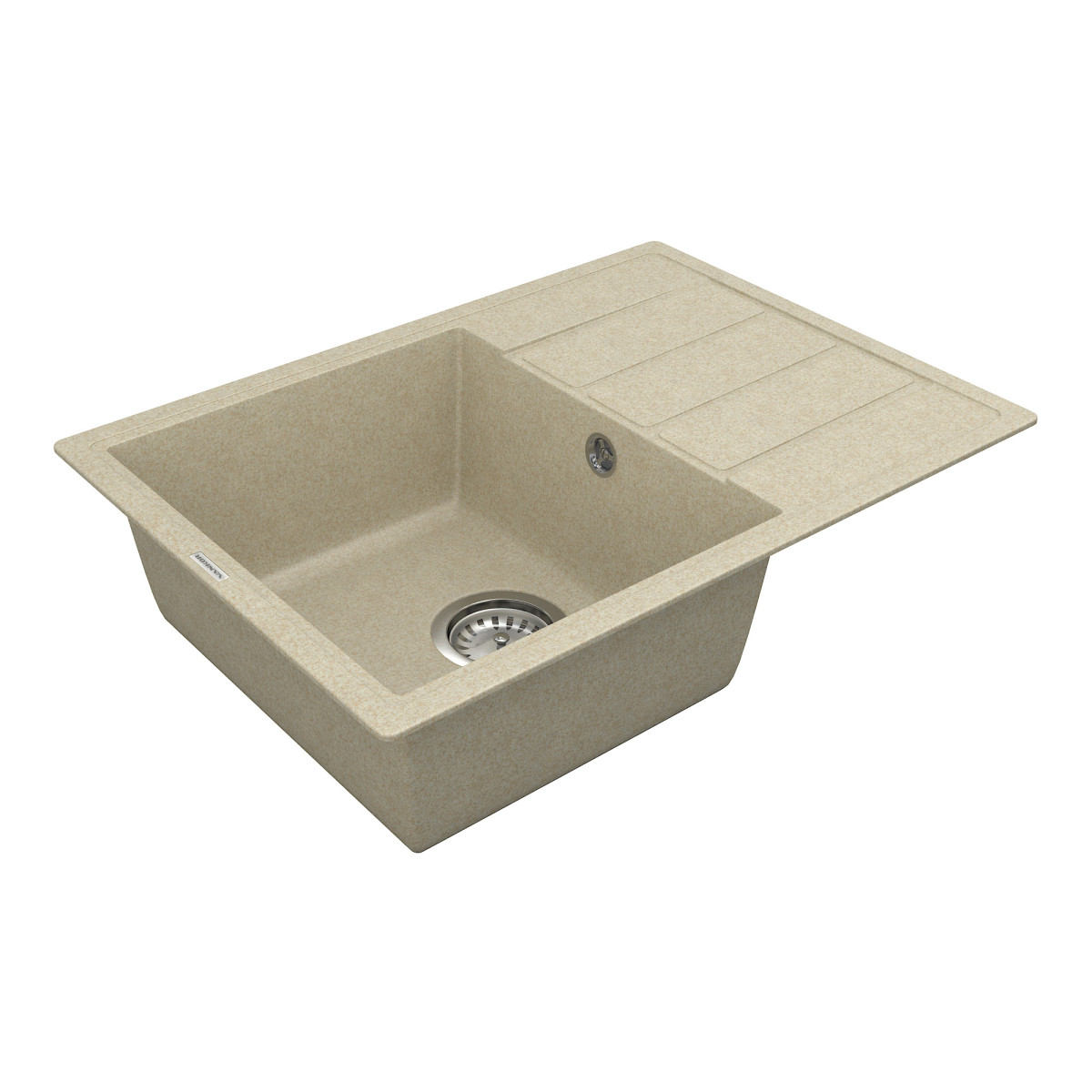 Кухонна мийка VANKOR Easy EMP 02.62 Beige + сифон VANKOR