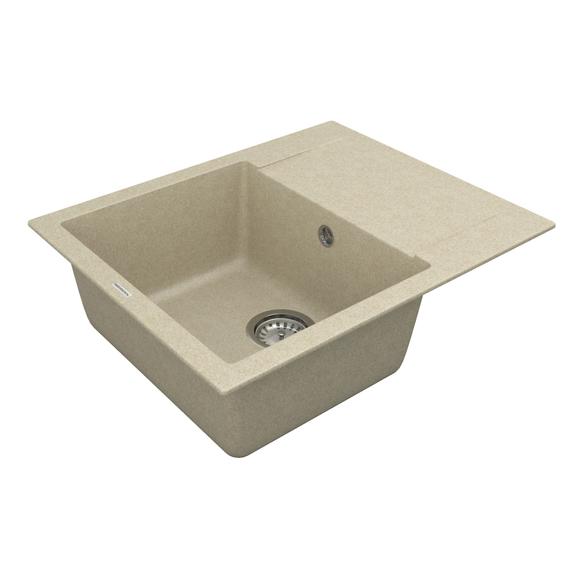 Кухонна мийка VANKOR Orman OMP 02.61 Beige + сифон VANKOR