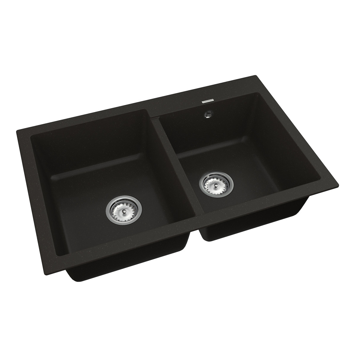 Кухонна мийка VANKOR Orman OMP 05.80 Black + сифон VANKOR