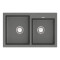 Кухонна мийка VANKOR Orman OMP 05.80 Gray + сифон VANKOR