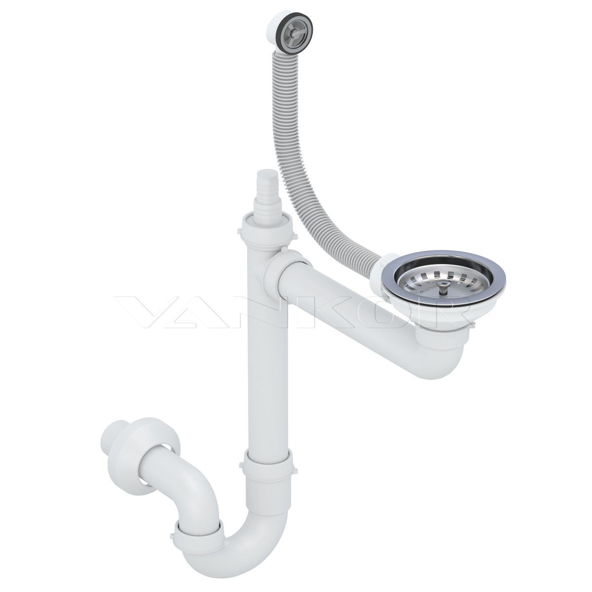 Кухонна мийка VANKOR Vena VMR 01.48 Safari + сифон VANKOR