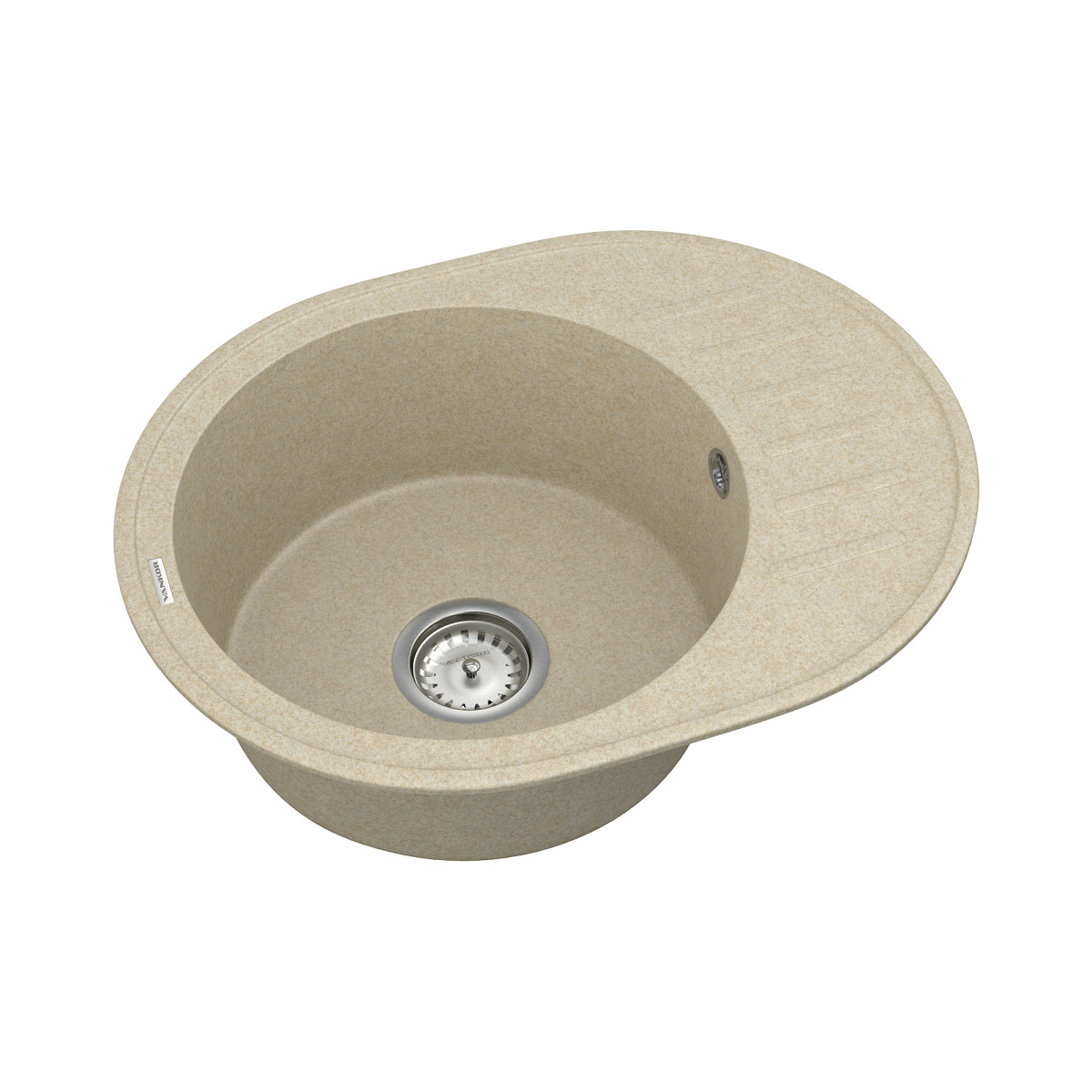 Кухонна мийка VANKOR Lira LMO 02.57 Beige + сифон VANKOR