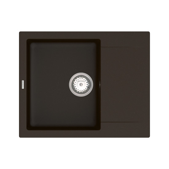 Кухонна мийка VANKOR Orman OMP 02.61 Chocolate + сифон VANKOR