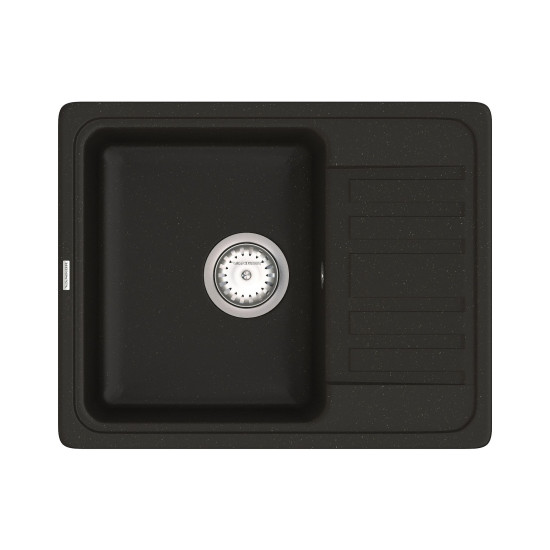 Кухонна мийка VANKOR Hope HMP 02.57 Black + сифон VANKOR