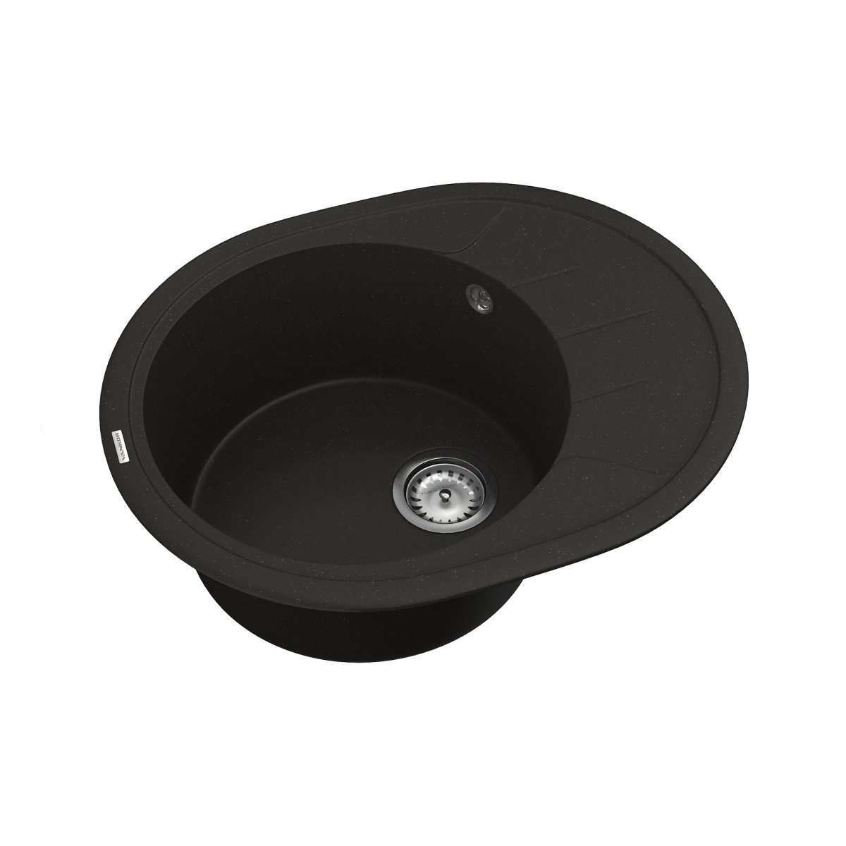 Кухонна мийка VANKOR Sity SMO 02.61 Black + сифон VANKOR
