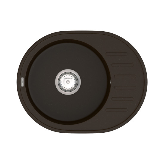 Кухонна мийка VANKOR Lira LMO 02.57 Chocolate + сифон VANKOR