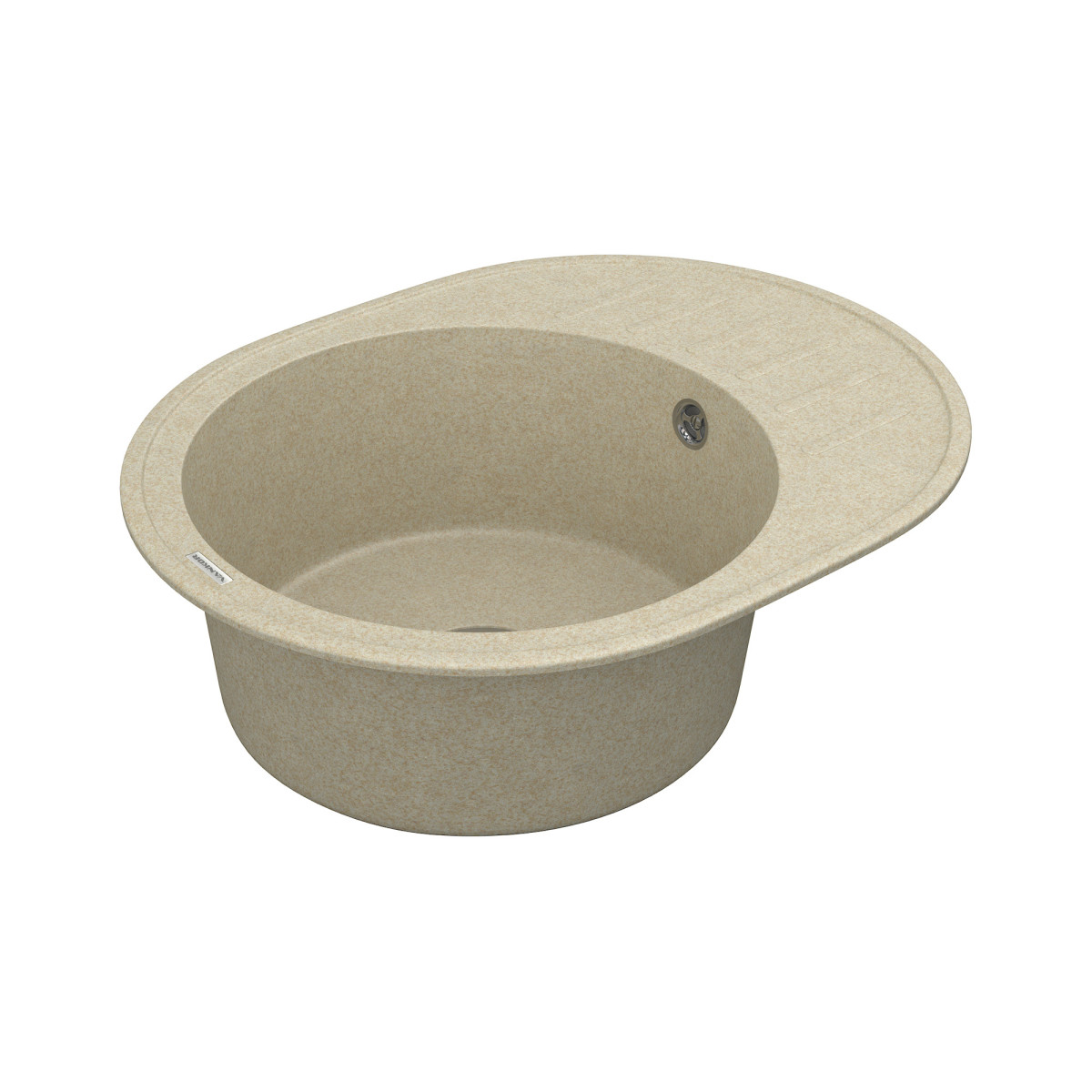 Кухонна мийка VANKOR Lira LMO 02.57 Beige + сифон VANKOR