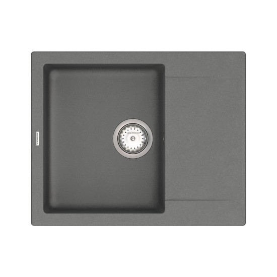 Кухонна мийка VANKOR Orman OMP 02.61 Gray + сифон VANKOR