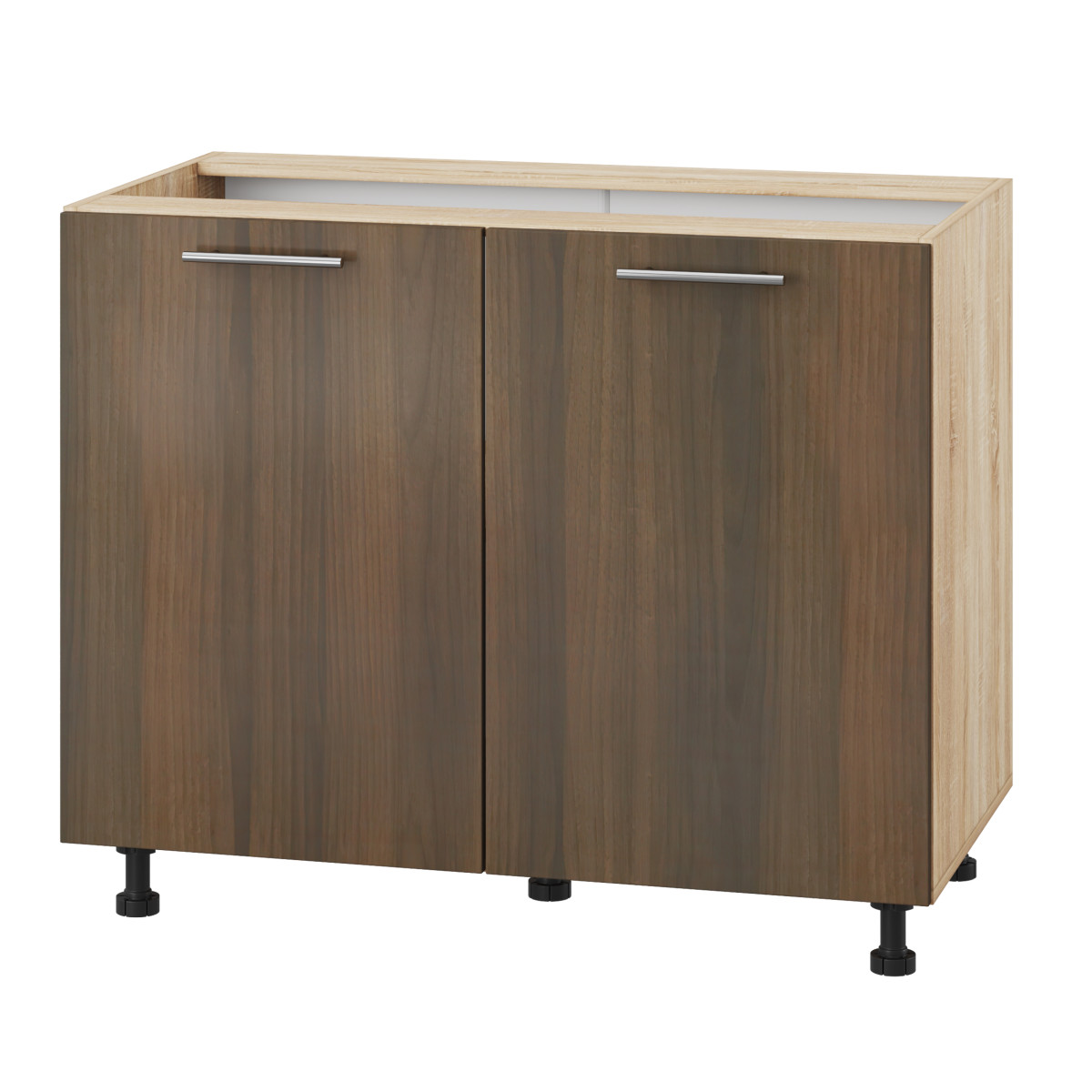 Корпус Стандарт дуб сонома, фасад Стандарт горіх темний 102 100х72х52