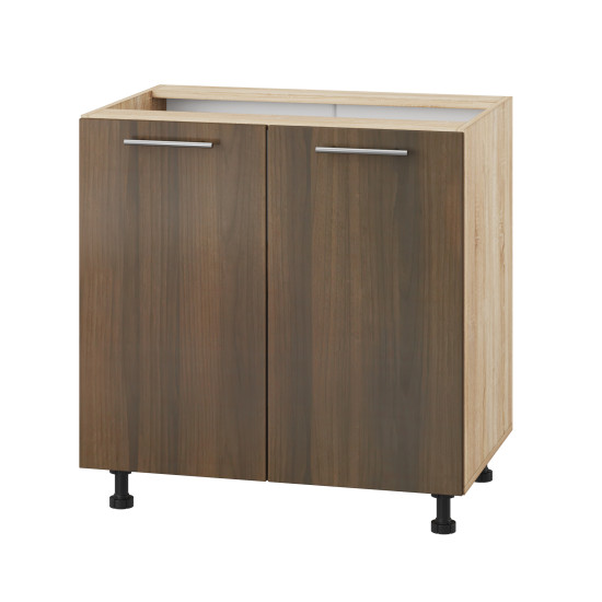 Корпус Стандарт дуб сонома, фасад Стандарт горіх темний 102 80х72х52