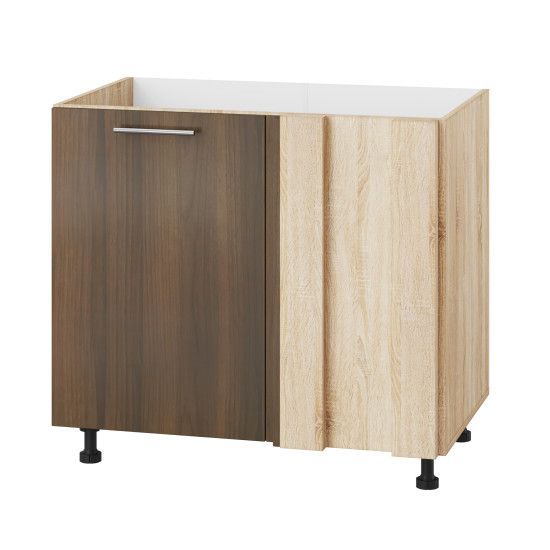 Корпус Стандарт дуб сонома, фасад Стандарт горіх темний 103 90-110х72х52