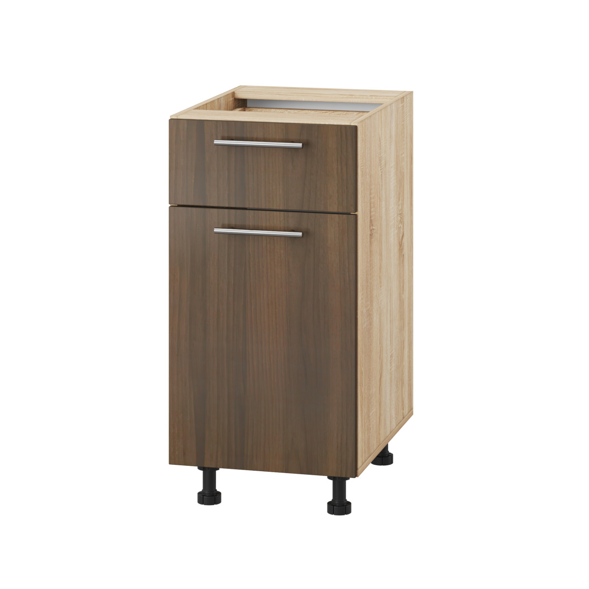 Корпус Стандарт дуб сонома, фасад Стандарт горіх темний 111.SM-40x72x52