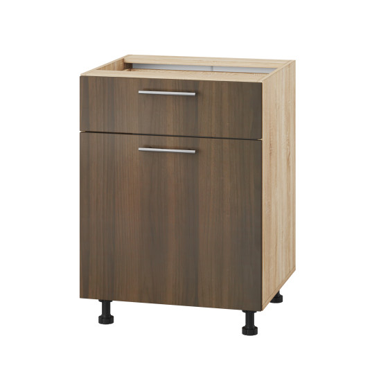 Корпус Стандарт дуб сонома, фасад Стандарт горіх темний 111.SM-60x72x52