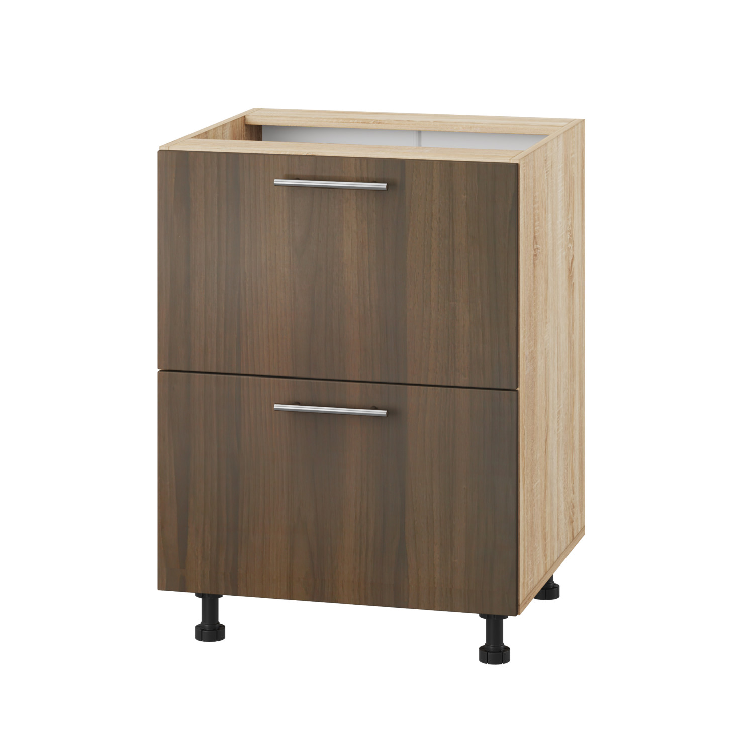 Корпус Стандарт дуб сонома, фасад Стандарт горіх темний 120.SM-60x72x52