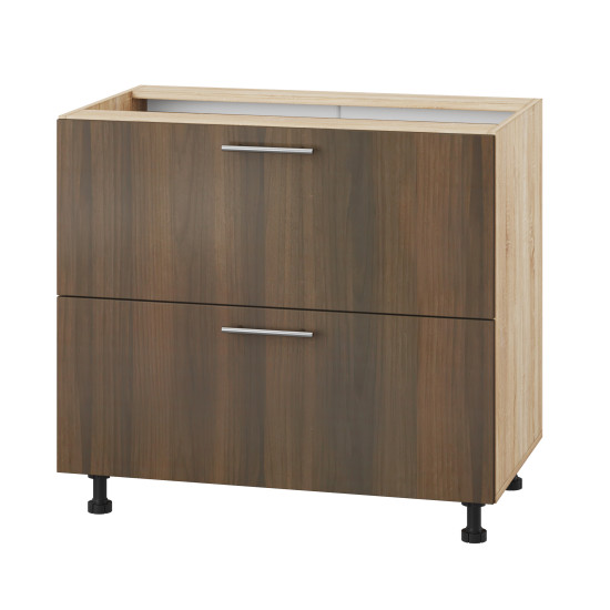 Корпус Стандарт дуб сонома, фасад Стандарт горіх темний 123.SM-90x72x52