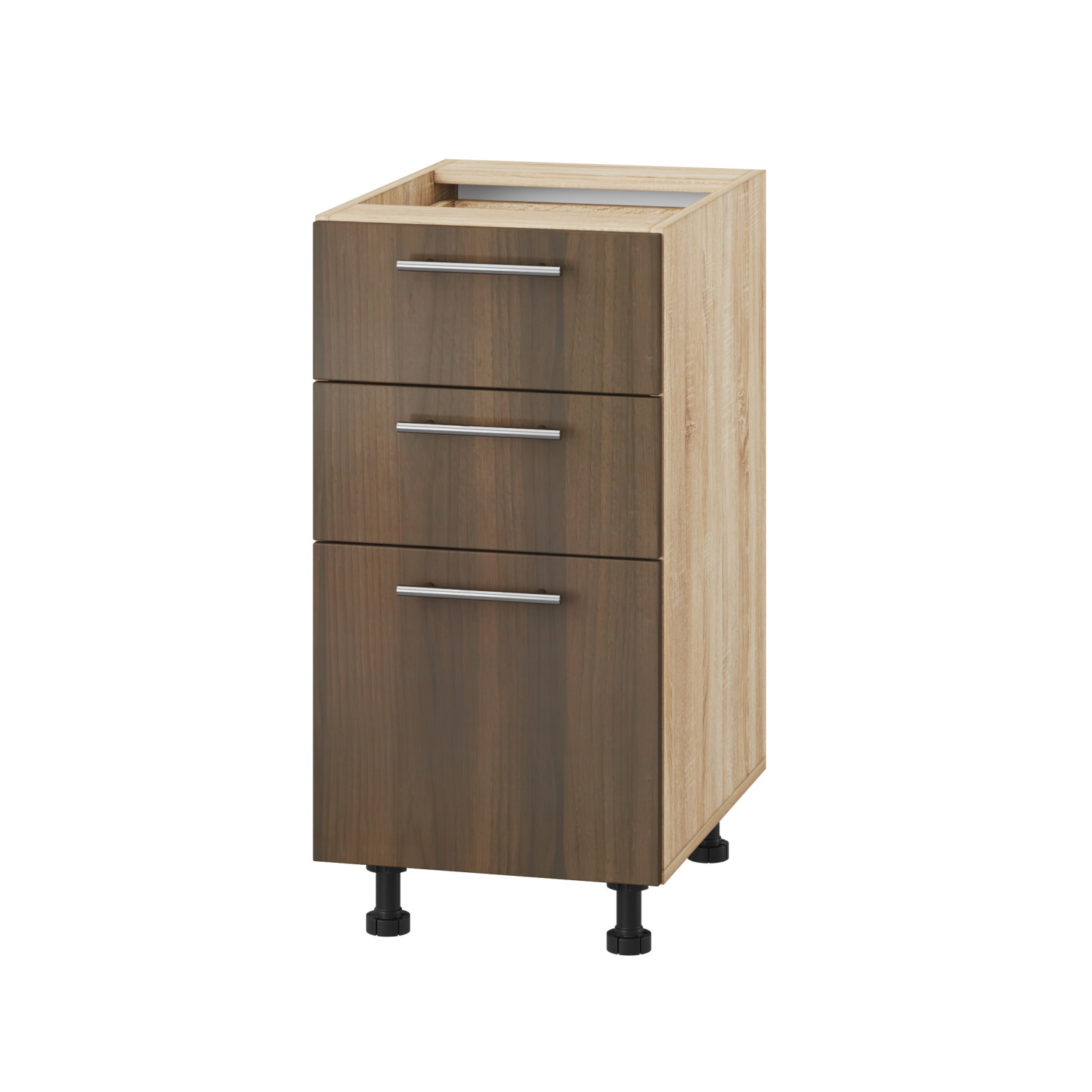 Корпус Стандарт дуб сонома, фасад Стандарт горіх темний 130.SM 40х72х52