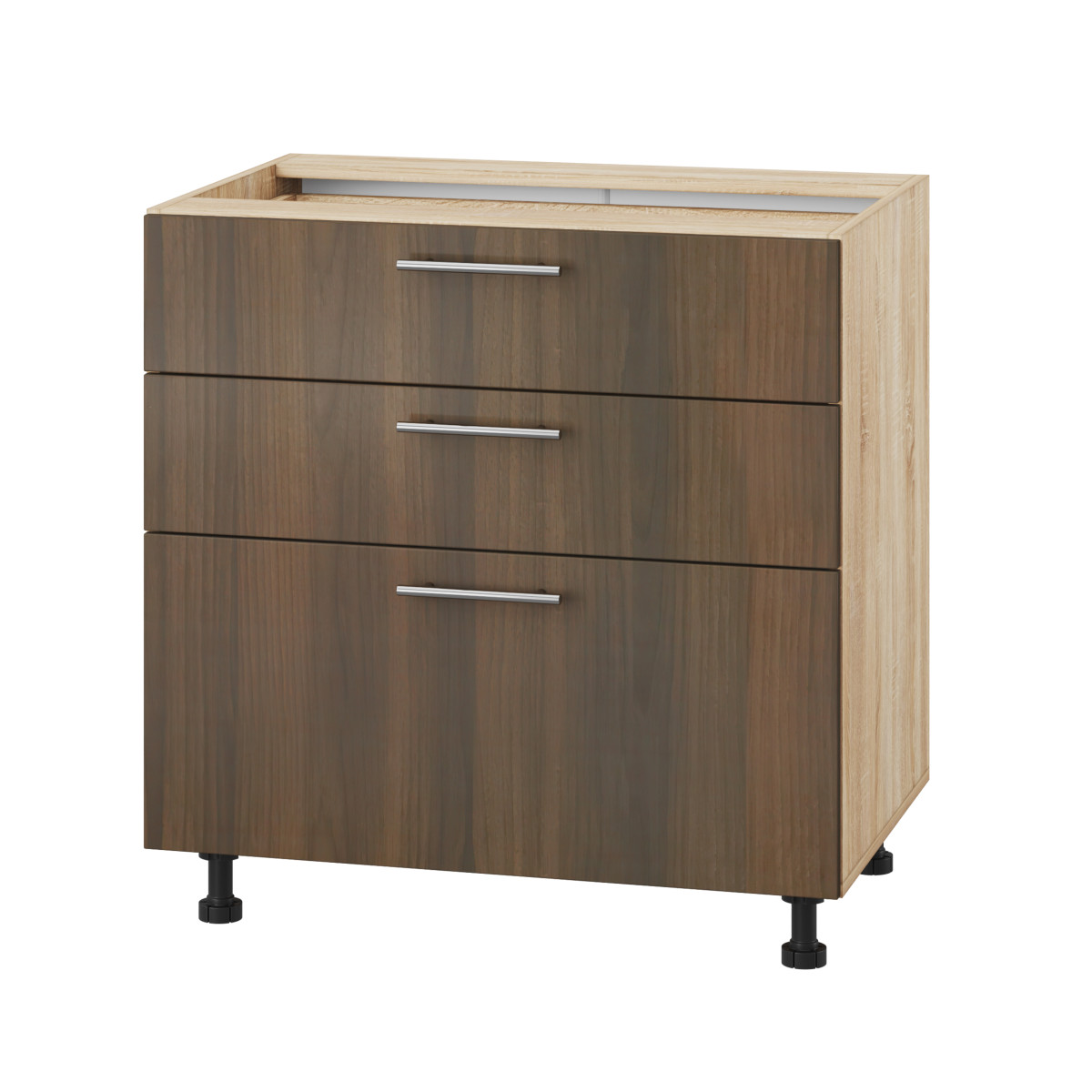 Корпус Стандарт дуб сонома, фасад Стандарт горіх темний 130.SM 80х72х52