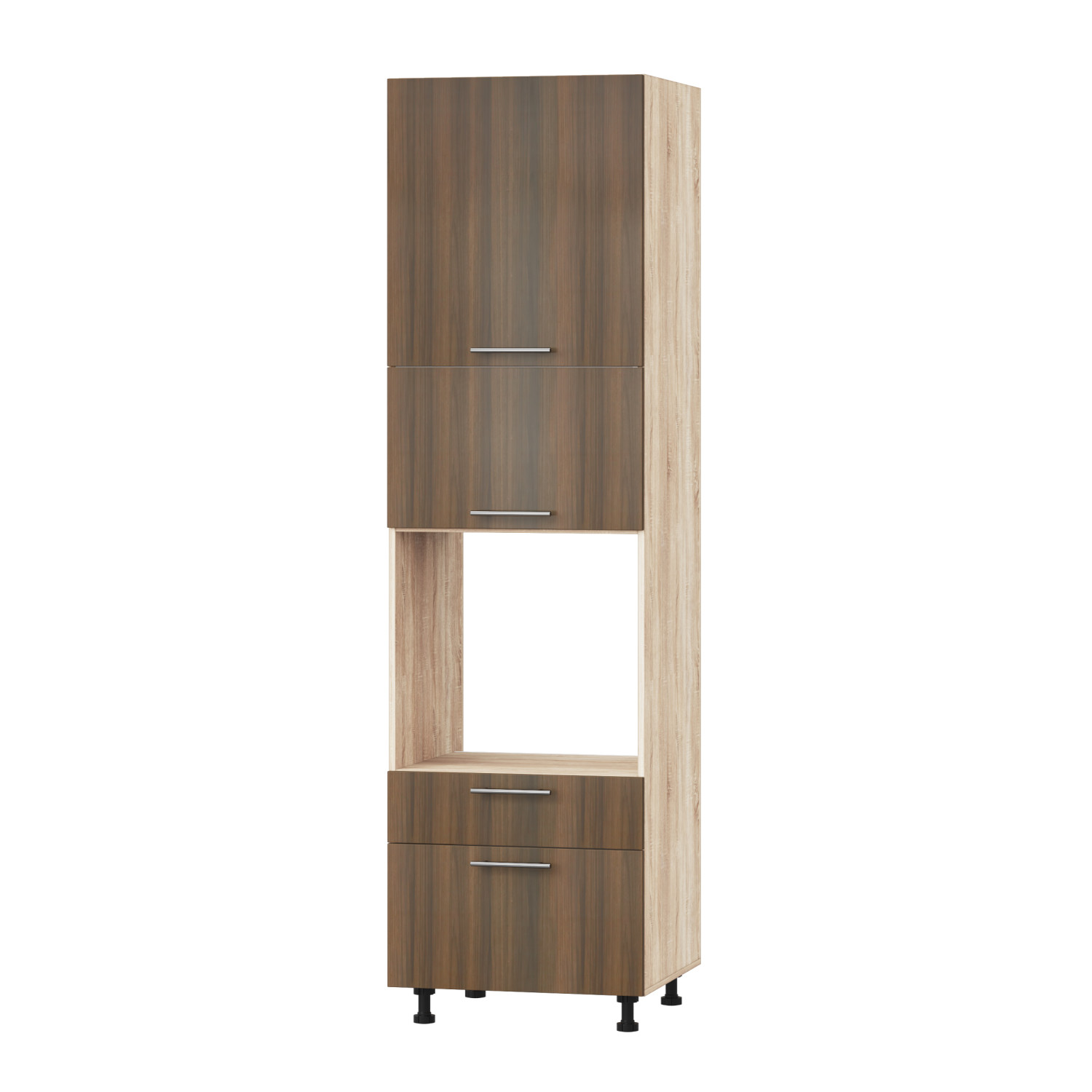 Корпус Стандарт дуб сонома, фасад Стандарт горіх темний 825.SM-HK-XS 60х236х56