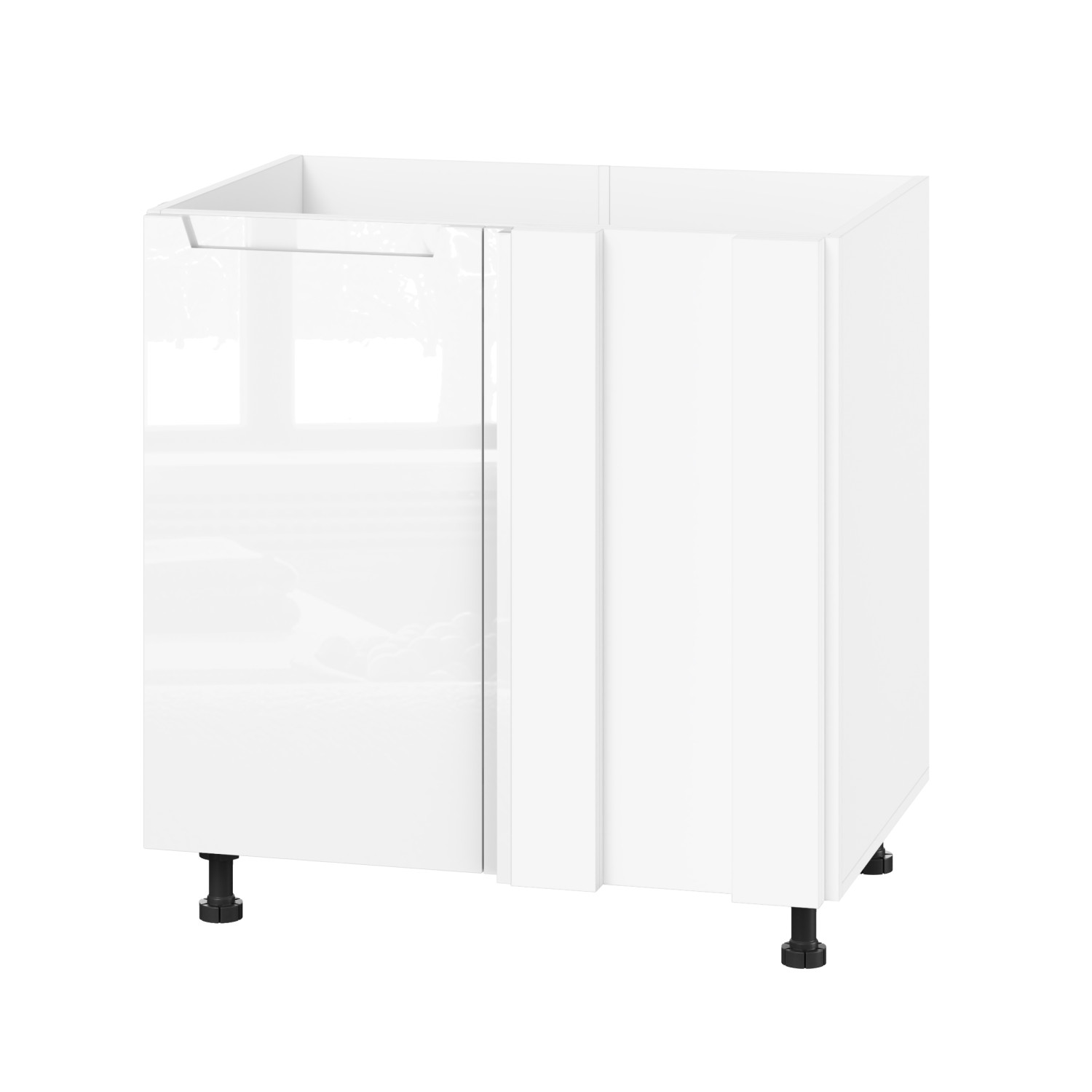 Корпус Стандарт білий, фасад Бостон білий глянець 103 80-100х72х52 Корпус Стандарт білий, фасад Бостон білий глянець 103 80-100х72х52