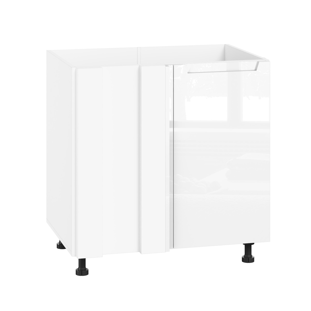 Корпус Стандарт білий, фасад Бостон білий глянець 103 80-100х72х52