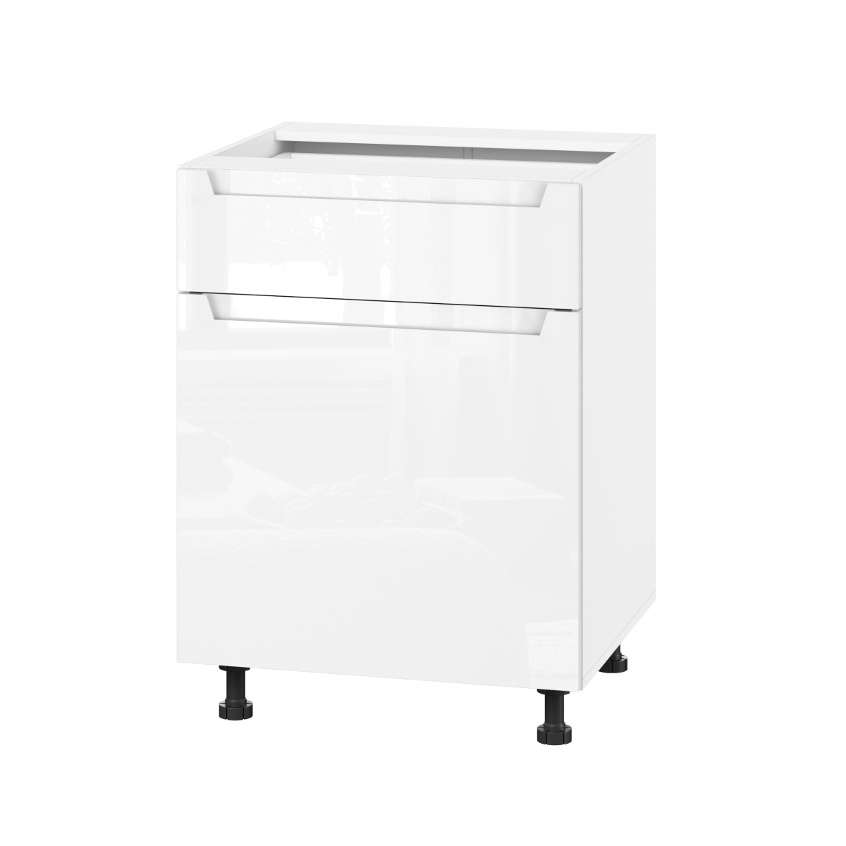 Корпус Стандарт білий, фасад Бостон білий глянець 111.SM-60x72x52