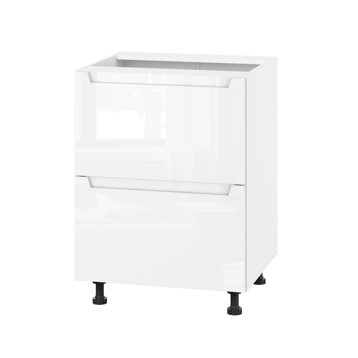 Корпус Стандарт білий, фасад Бостон білий глянець 120.SM-60x72x52