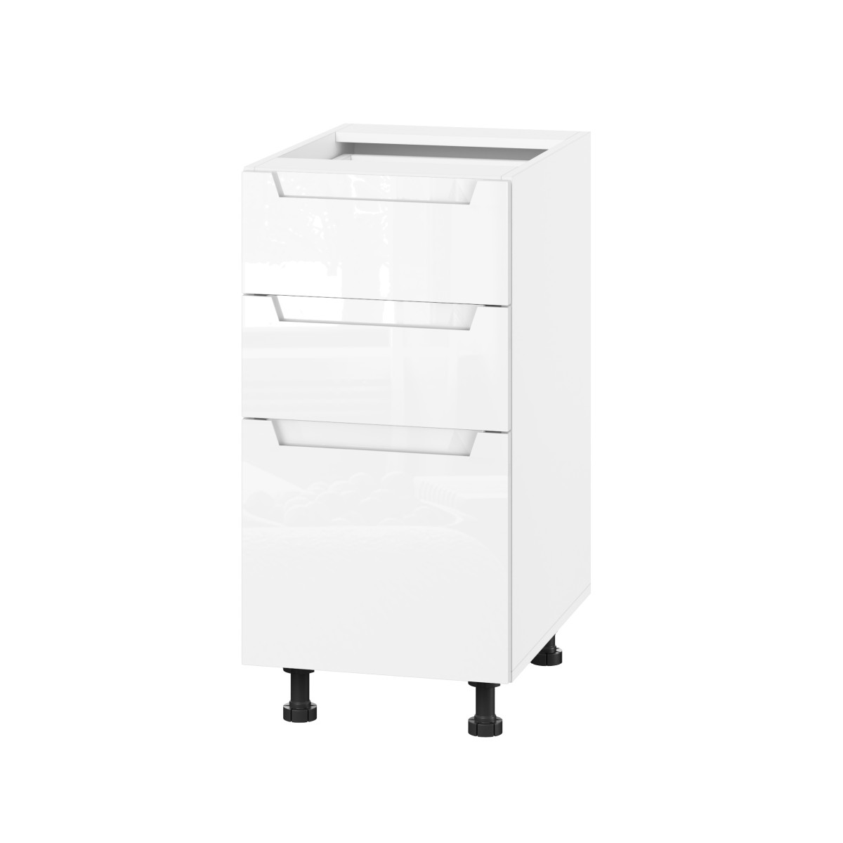 Корпус Стандарт білий, фасад Бостон білий глянець 130.SM 40х72х52