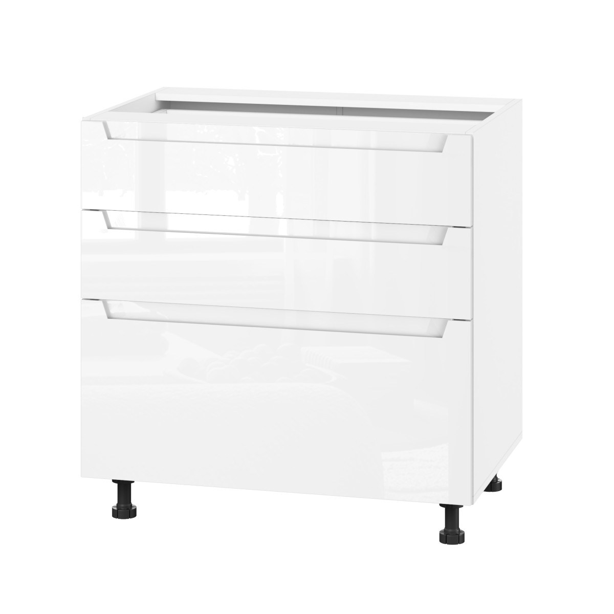 Корпус Стандарт білий, фасад Бостон білий глянець 130.SM 80х72х52