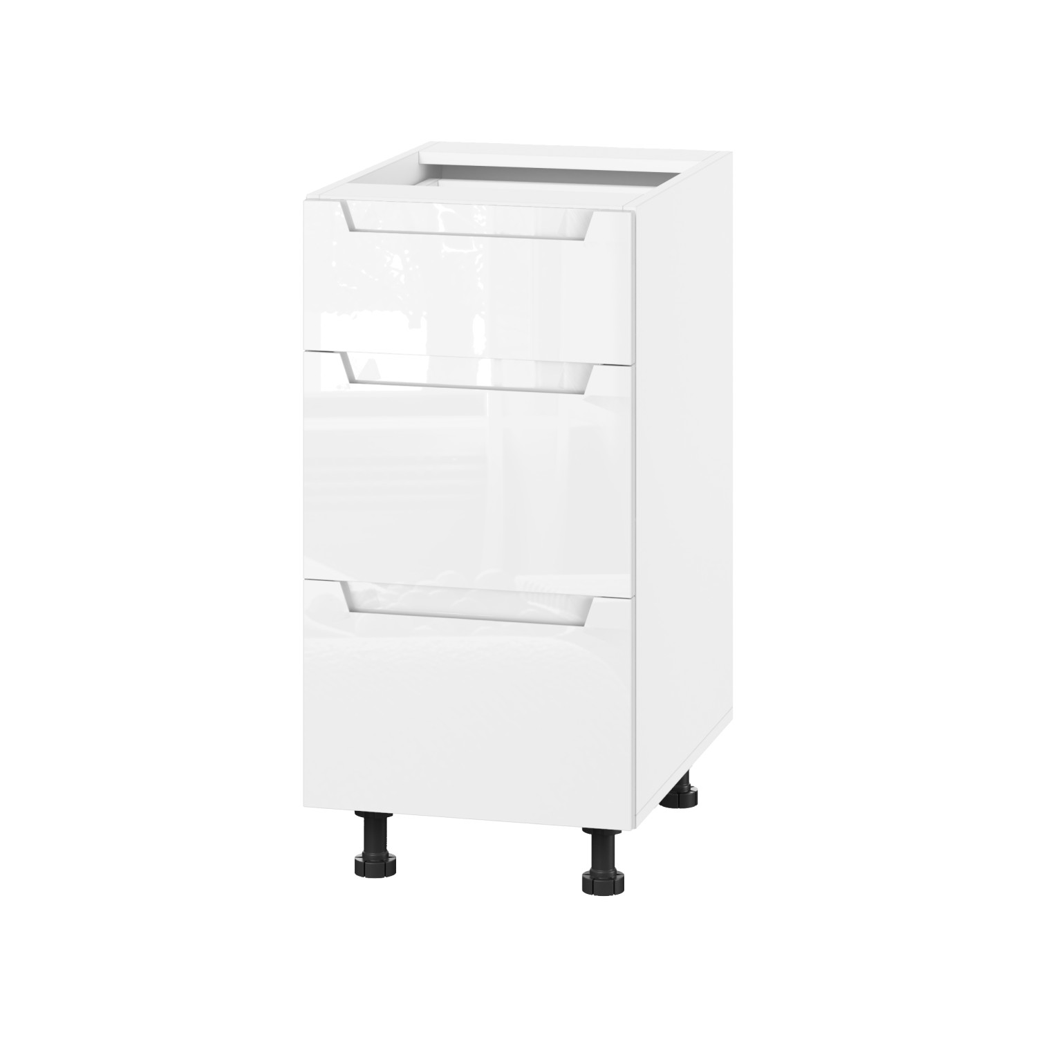 Корпус Стандарт білий, фасад Бостон білий глянець 131Q. 40х72х52